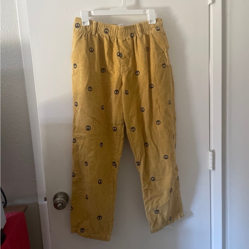 Urban Outfitters Corduroy Peace Sign Pants